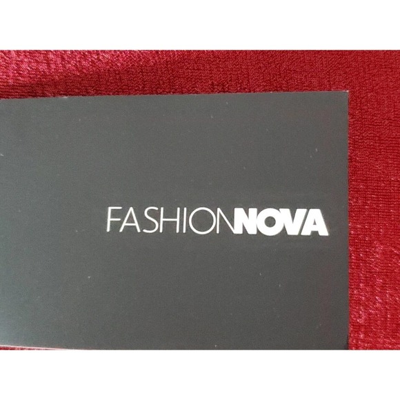 Fashion Nova Burgundy Be Honest Tie Front Knee Length Midi Dress XL - Picture 8 of 13